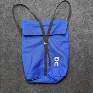 On Running On Cloud Royal Blue Canvas Ambassador Backpack Gym Tote Fold Shoe Bag
